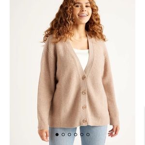 ISO the Quince Mongolian Cashmere Boyfriend Cardigan Sweater